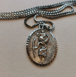 925 St Christopher  necklace